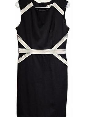AA Studio AA black dress with contrast white detail size 8